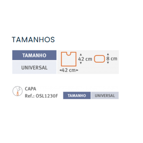 Almofada anti-escaras Visco c/ descarga no Cóccix 42x42x8 OSL1230