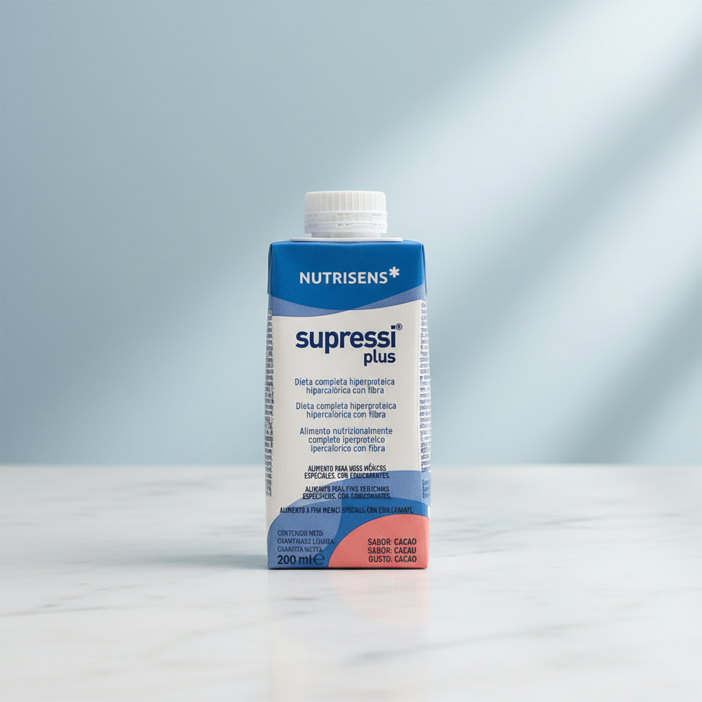 Supressi Plus Cacau - fundo azul