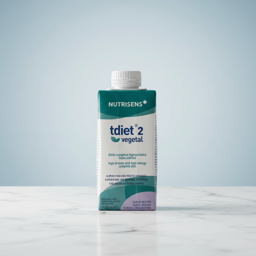 Embalagem de Nutrisens Tdiet2 Vegetal 200 ml, sabor neutro