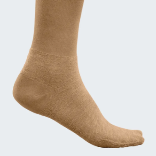 Medias elásticas Mediven Angio Grado 1, hasta la rodilla, color caramelo